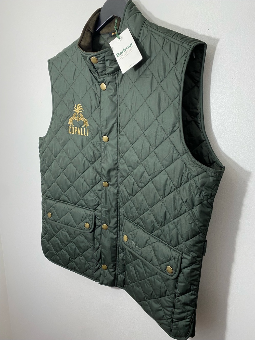 Barbour Lowerdale Quilted Gilet Vest Sage Green XL - Picture 3 of 16